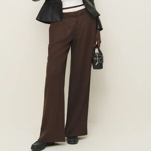 🤎Reformation Tai pant in brown. size 2. brand new with tags.